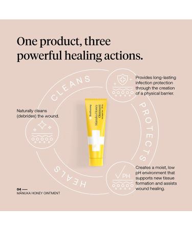 First Honey Sterile Manuka Honey Ointment - 100% Medical Grade for Burns, Wounds, Cuts - 1.0oz (Pack of 1) - Buy Online on GoSupps.com