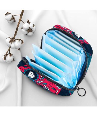 Buy Women's Bands Storage Bag - Menstrual Cup Pocket & Makeup Organizer - Sugar Skull Rose Design - Travel-Friendly with Big Capacity - Buy Online on GoSupps.com