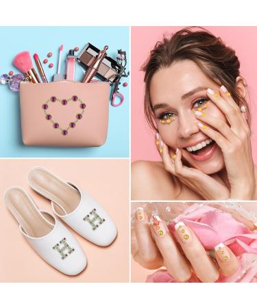 Astaron 50g Flat Back Mixed Stones & Half Pearls for Handicrafts | Gold-Black Rhinestones 3-10mm for Nail Art Cups & Shoes - Buy Online on GoSupps.com