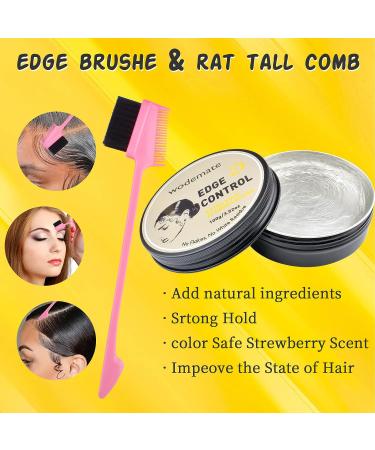 UIIOPJIOM Edge Control Wax for Women - Strong Hold Non-greasy Smoother for Black Hair - 4oz Edge Gel with Brushes and Elastic Bands - Buy Online on GoSupps.com