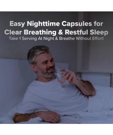Herbal Tea Therapy Lung Renew PM Night-Time Respiratory Lung Health Mullein Leaf Blend (60 Caps): Peppermint Thyme & Mullein Lung Detox for Smokers & Restful Sleep - GMO-Free & Made in USA - Buy Online on GoSupps.com