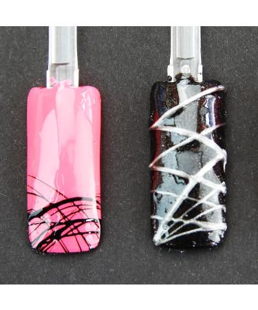 Buy UV/LED Gel Flux Line-It - NailArt Spidergel Black 002 for Stunning Nail Designs | International Shipping - Buy Online on GoSupps.com
