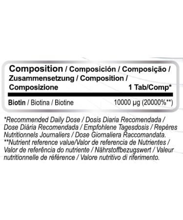 Biotin Hair - Biotin 10000 mcg - Biotin - Vitamin Biotin - Hair Biotin 10000 mcg - Vitamins Hair - Vitamin Hair - Biotin 10000 mcg (120 tablets for 120 days) - Buy Online on GoSupps.com