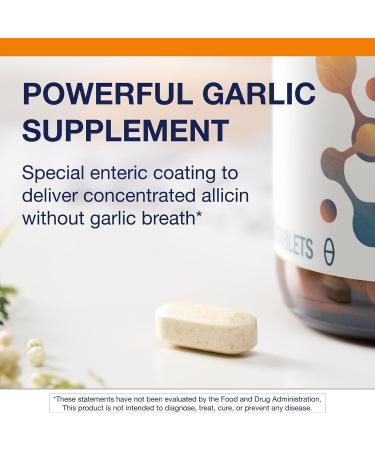 Metagenics SuperGarlic 6000 - High-Potency Garlic Supplement with 6000 mcg Allicin - Supports Heart Health Cholesterol & Immune Function* - Odorless Non-GMO Gluten-Free - 90 Tablets - Buy Online on GoSupps.com