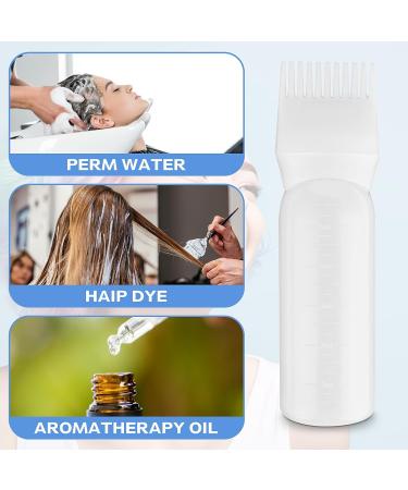 Wy Lighting Level 2 Hair Oil Applicator Bottle - 170ml Plastic with Graded Scale for Precise Hair Care (White) - International Shipping Available - Buy Online on GoSupps.com