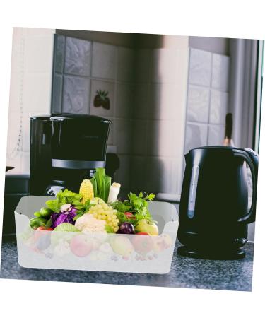 TEHAUX Cheese Holder 3pcs Bins Fridge And Bin Containers Container Rack Cheese Storage Small for Shelf Organizing S Egg Holder Transparent 25.5X9.5X8.5CM - Buy Online on GoSupps.com
