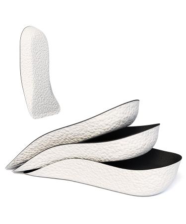 Orthopedic High Pads (2 Pair) Height Increase Insoles for Men & Women Arch Support Shoe Lifts for Leg Length Discrepancy Shock Absorption Heel Lift Insole to Make You Taller(Black 1.4in/3.5cm) 1.4in/3.5cm Black(2 Pair)