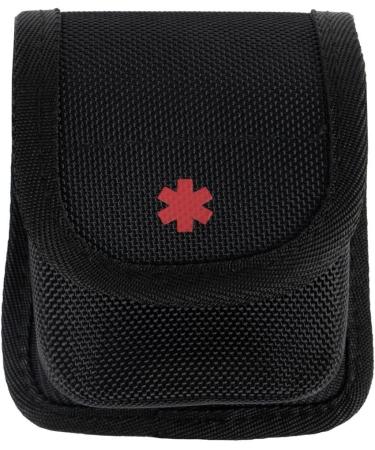 RYNO GEAR Ballistic Nylon Double Narcan Nasal Spray Case | Snap & Slide Holder - Black with Red Snap - Buy Online on GoSupps.com