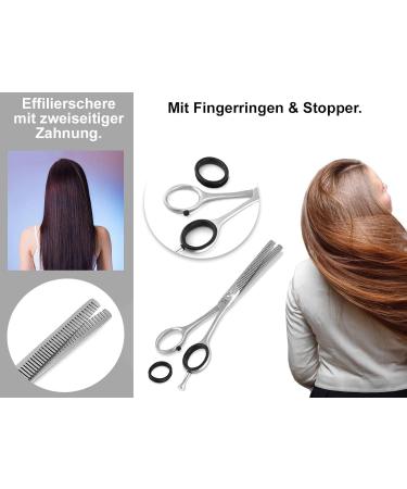 Professional Hair Scissors | 6.5 Stainless Steel Hairdressing & Effilting Scissors - Rustproof Sharp Cutting Edge for Perfect Haircuts - Buy Online on GoSupps.com