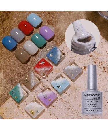 Color Gel Nail Polish Sea Sand Nail Gel Manicure Accessories Semi-Permanent Soak Off Nail Art Varnishes Phototherapy UV Gel - (Color: A008) - Buy Online on GoSupps.com