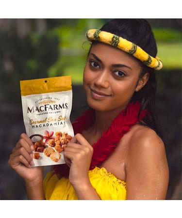 MacFarms Caramel Sea Salt Macadamia Nuts - 10 oz (Pack of 2) - Delicious Snack Duo - Buy Online on GoSupps.com