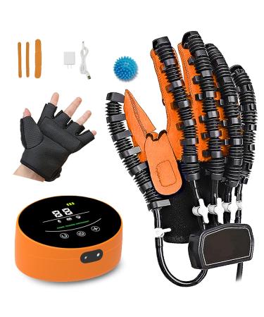 Rehabilitation Robot Gloves Hand Exerciser Self Training Finger Rehabilitation Device Functional Hand Stroke Recovery Equipment for Hand Dysfunction Patients(A:Left Hand B:Right Hand)