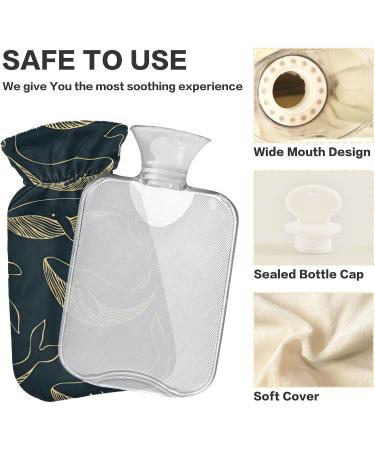 Whales BAP Free 2L Hot Water Bottle with Cover - Large Pain Relief & Cold Therapy Bag - Buy Online on GoSupps.com