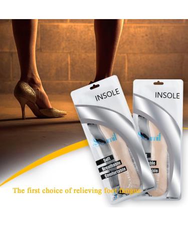Soumit Women's Arch Support Insoles - 2 Pairs Self-Adhesive Gel and Heel Pads for High Heels - Buy Online on GoSupps.com