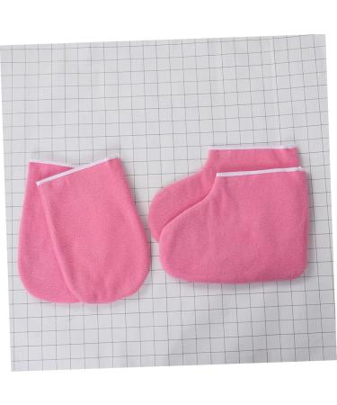 FRCOLOR 8 Sets Leather Horn Boots Moisturizing Work Gloves Foot Nursing Skin Care Tools Moisturizing Gloves Heat Wax Hand Cover Wax Sock Manicure Women's Hot Wax Polyester Lining Mittens - Buy Online on GoSupps.com