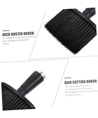 Ipetboom 1pc Hairdressing Neck Brush Hair Remover Duster Haircut Duster Hair Sweep Brush Hairdressing Supplies Beard Hairbrush Neck Duster Brush Nylon Wool Plastic Handle Clean 14.5X10.5X4.3CM Black - Buy Online on GoSupps.com