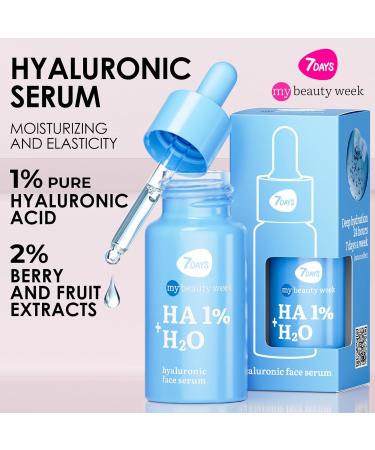 7DAYS Hydrating Face Serum 1% Hyaluronic Acid for Deep Moisturization & Skin Renewal Korean Skincare for Dry Dehydrated Skin Pore Tightening Acne Prevention Ideal Primer for Makeup - Buy Online on GoSupps.com