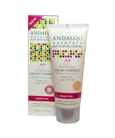 Andalou Naturals Face Cc Tan 1000 Rose Spf30 2 Fo