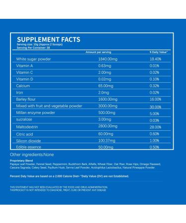 EUSNM Intestinal Tract Extreme Detox Powder - Advanced Gut Cleanse for Good Digestion & Inflammation Relief | International Shipping Available - Buy Online on GoSupps.com