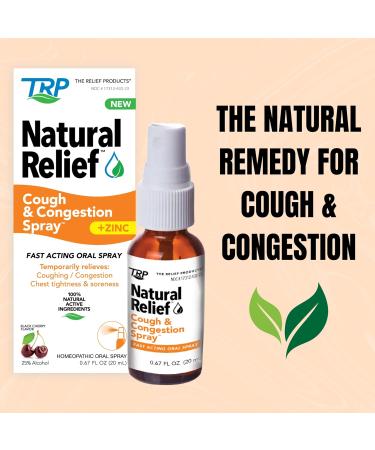 Natural Relief Cough & Congestion Spray Multi Symptom Cough and Congestion Relief Including Chest Tightness Congestion and Mucus - Buy Online on GoSupps.com