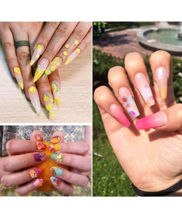 Kalolary 24 Boxes 3D Nail Art Slice Assortment for Decoration - Fruit, Animals, Flowers Decals - Buy Online on GoSupps.com
