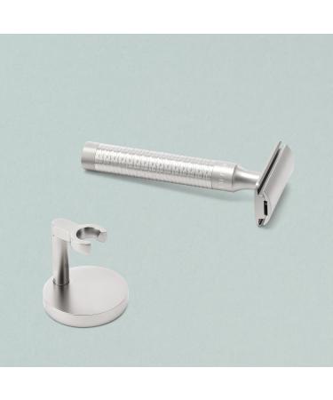 M HLE Classic Safety Razor Holder - Matt Chrome-Plated Shaving Stand for ROCCA & COMPANION Razors | International Shipping Available - Buy Online on GoSupps.com