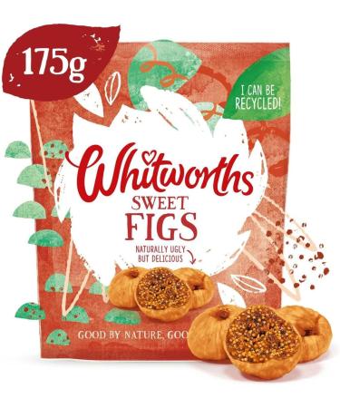 Whitworths | Figs 175g | Partially Rehydrated Figs | Naturally ugly but delicious | Suitable for vegans - Buy Online on GoSupps.com