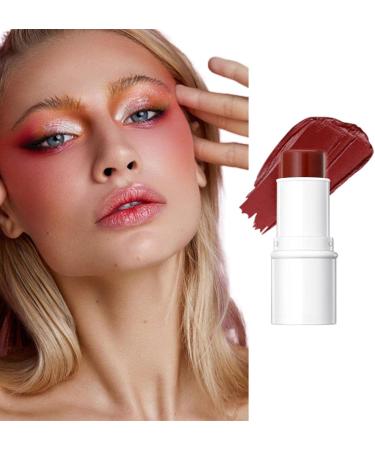 Multifunctional Makeup Stick 3D Highlighter Blush and Rouge Lip Stick Waterproof Highlighter Blush Stick Cream Texture Anti-Sweat Makeup Stick for Cheeks Lips and Eyes Blush Stick (01) - Buy Online on GoSupps.com