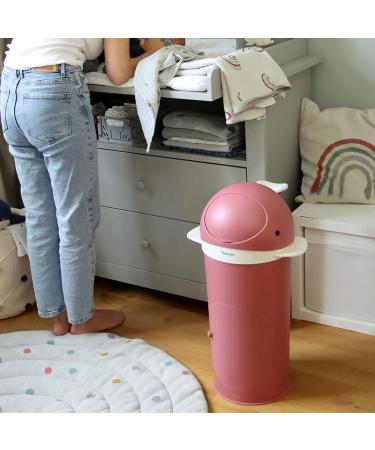 Kindsgut Windeleimer Wal Altrosa - Odor-Tight Diaper Bin with Refill Film Easy Clean & Eco-Friendly Design - Buy Online on GoSupps.com