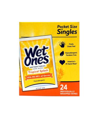 WET ONES Singles Tropical SPALSH 24CT Pack of 1