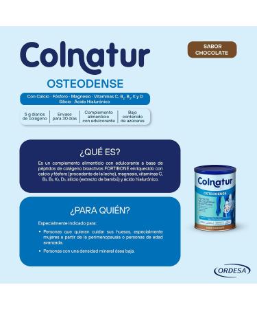  Colnatur Colnatur Osteodense Chocolate | 285g | Collagen with Magnesium Hyaluronic Acid & Vitamin C for Bones & Joints - Buy Online on GoSupps.com