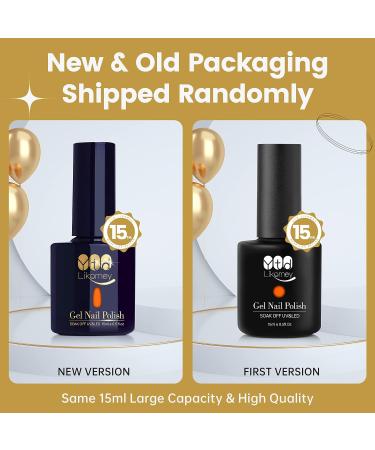 YTD Likomey Glow in the Dark Gel Nail Polish 15ml Neon Orange - Luminous UV Manicure Gel for Fluorescent Bright Nails | 0.50 Fl Oz - Buy Online on GoSupps.com