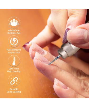 15Pce Nail Drill Bit Set with 1 Black 5 in 1 Ceramic Nail Drill Bit 3/32'' Ceramic Carbide Drill Bits for Nails Bits for Nail Drill for Acrylic Gel Nails Manicure Pedicure and Cuticle Remover - Buy Online on GoSupps.com