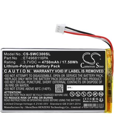 Buy 3.7V ET4968116PA Battery Replacement for Swing Caddie SC300 | Compatible Portable Golf Launch Monitor - Buy Online on GoSupps.com
