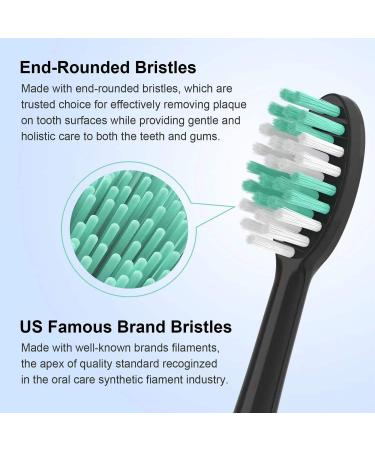 Everystep Replacement Toothbrush Heads 10 Pack for AquaSonic Electric Toothbrush - Black Series, Vibe Series, Duo Series pro - Black - Buy Online on GoSupps.com
