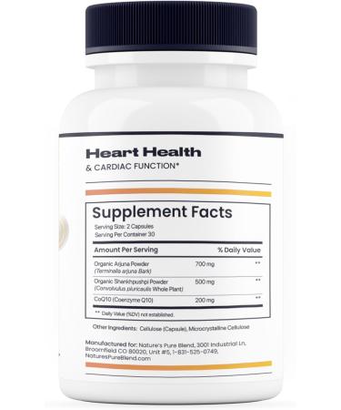 Nature's Pure Blend COQ10 Plus - Premium Nutritional Supplements for Heart Health Blood Pressure Support Energy Boost Antioxidant Protection & Immune Support - Shop Internationally - Buy Online on GoSupps.com