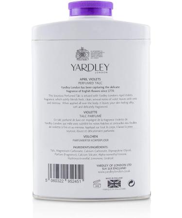 Yardley London April Violets Perfumed Talc 7 oz - FloralFresh - Pack of 1 - Buy Online on GoSupps.com