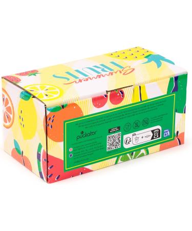 Summer Fruits Set of 2 Glass Tumblers 250ml - Buy Online on GoSupps.com
