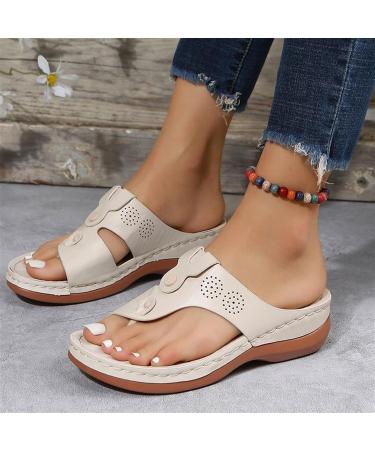 Women's Wedge Sandals - Comfortable Slip-On Platform for Bunion Correction | Summer Beach Travel - Buy Online on GoSupps.com