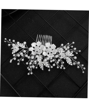 FRCOLOR Hair Comb Made of Crystal Pearl Hair Comb with Floral Pattern Wedding Hair Comb Flower Hair Accessories Rhinestone Headpiece Wedding Tiara Diamond Headpiece Bridal - Buy Online on GoSupps.com