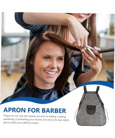 DOITOOL Hairdressing Overalls Barber Smocks Hair Cutting Cape Hairdressing Apron with Pocket Chef Aprons Hair Stylist Apron for Barber Hair Stylist Cape Baking Oil Tpu Women's Uniform - Buy Online on GoSupps.com