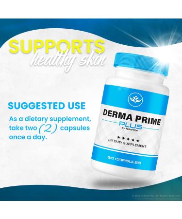 Derma Prime Plus Pills Daily Clear Face & Skin Balancing Formula with a Clean Natural Formula to Support Hydration Smooth Texture & a Healthy Radiant-Looking Skin (60 Capsules) - Buy Online on GoSupps.com