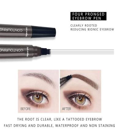 Liquid Eyebrow Pen Eyebrow Pencil with 4-Tip Eyebrow Pencil Makeup Long-Lasting Eyebrow Pencil for Women (04) - Buy Online on GoSupps.com