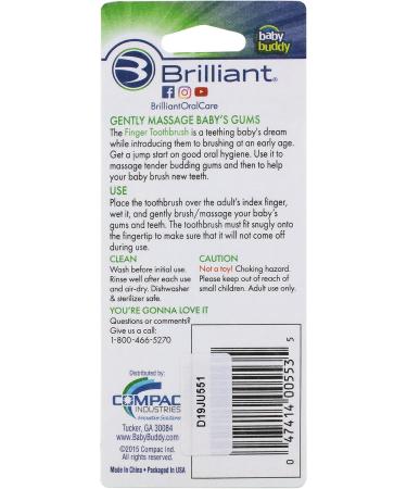 Baby Buddy Pink Finger Toothbrush 3 Pack - Gentle Infant Teeth Cleaning - Buy Online on GoSupps.com