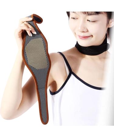 YJZQ Self-Warming Neck Support Bandage with Tourmaline & Mugwort - Ideal for Neck Pain Relief Arthrosis & Rheumatoid Conditions - Buy Online on GoSupps.com