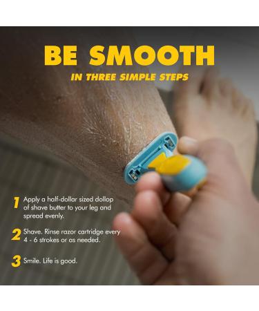 Buy Shave Butter for Men 6 Fl Oz | Ultimate Comfort for Smooth Gliding Legs | No Nicks Cuts & Irritation - Buy Online on GoSupps.com