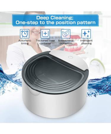 Professional Portable Ultrasonic Denture Cleaner - Efficient Stain Removal for False Teeth & Braces - Buy Online on GoSupps.com