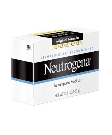 Neutrogena Fragrance-Free Facial Cleansing Bar with Glycerin 3.5 Oz | Gentle Face Wash Soap with Hypoallergenic Formula - Buy Online on GoSupps.com