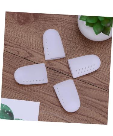 Healvian High Heel Protectors 2 Pairs - Silicone Gel Toe Caps for Big Toe Protection - Breathable Toe Covers to Reduce Friction - Size 2, White - Buy Online on GoSupps.com