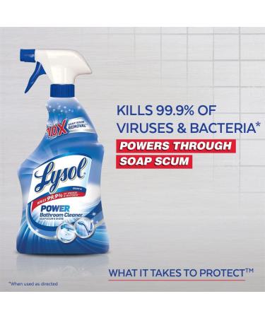 Lysol Power Bathroom Cleaner Spray Island Breeze 22oz (Pack of 4) - 88oz Total - Buy Online on GoSupps.com